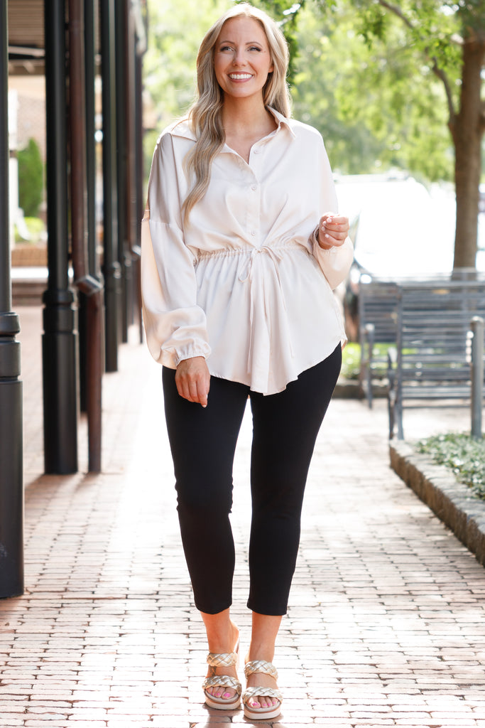 For The Weekend Blouse, Cream – Chic Soul