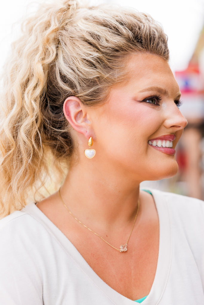 Lauren Kenzie: Uncharted Love Earrings, Pearl – Chic Soul