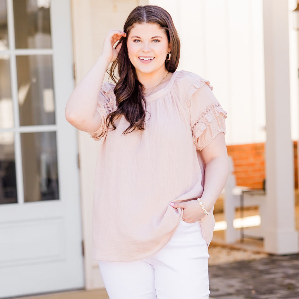 Minimalist Marvel Top, Light Pink – Chic Soul