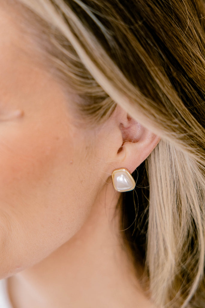 Mirror Moment Earrings, Gold – Chic Soul Mirror Moment Earrings, Gold – Chic Soul