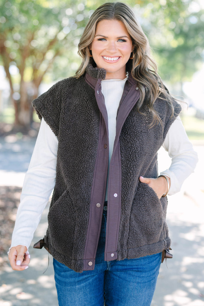 On Schedule Vest, Chocolate – Chic Soul