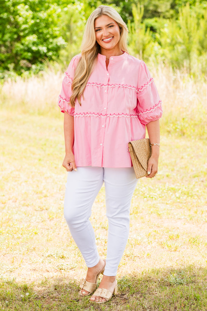 Poppy Field Top, Pink – Chic Soul