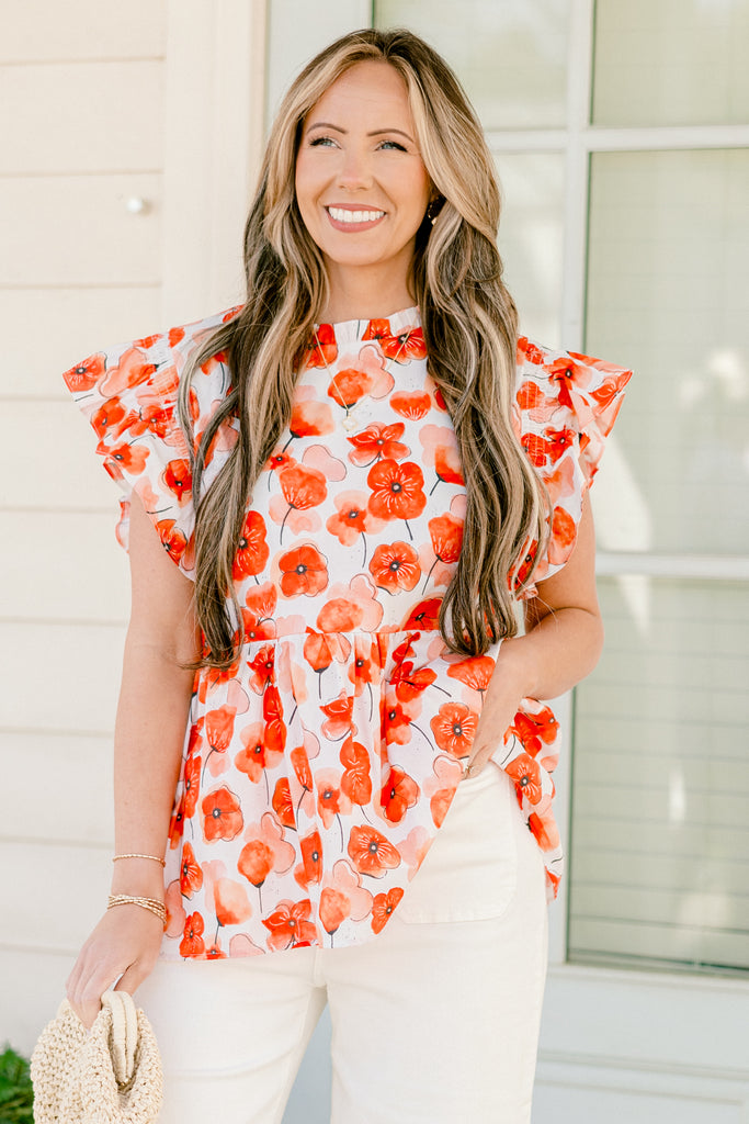 Poppy Pickin Top, Red – Chic Soul