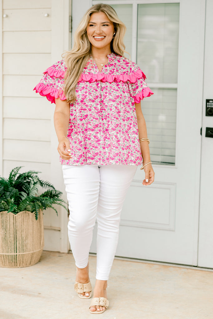Santorini Bound Top, Pink – Chic Soul
