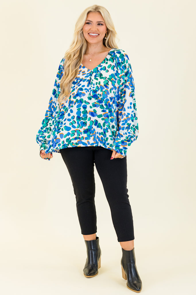Splash of Color Striped Blouse main image 0