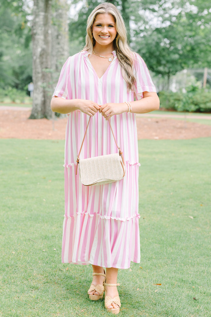 bubblegum pink dress Women's Straight Shot Dress, Length 35.5 Beach Wedding Dresses in Size:Small (UK 8 - 10) antoinette-paris