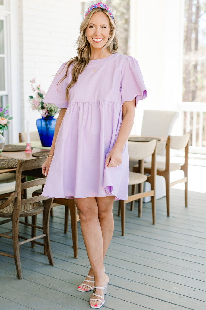 Women's Sweet New Days Dress, Purple