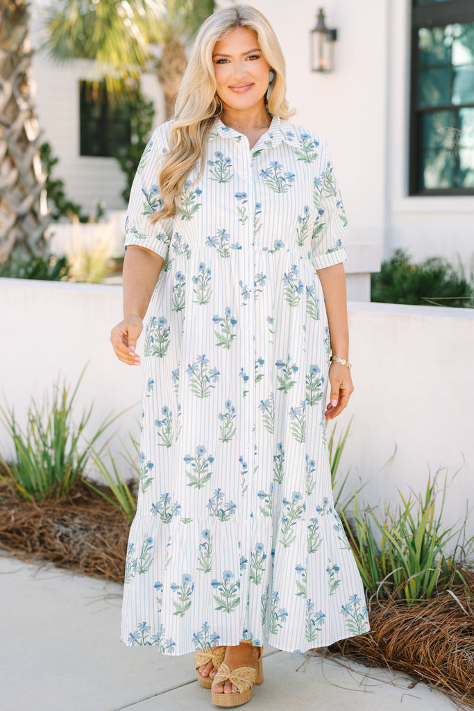 maxi dress light blue Take A Second Dress, Light Blue – Chic Soul