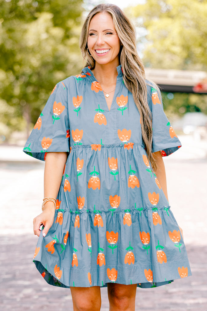 The Edge Dress, Orange Tulip – Chic Soul
