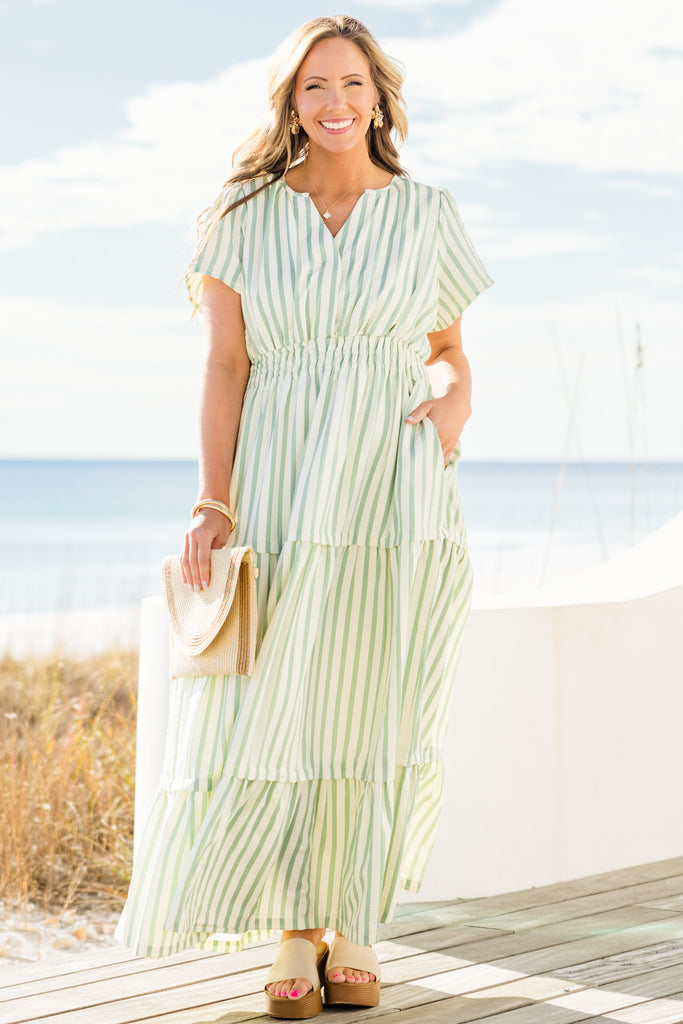 chinese dress ladies This & That Maxi Dress, Green