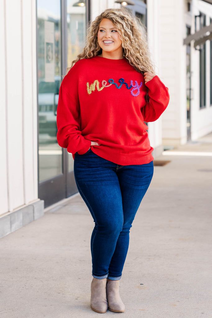 Plus size best sale red sweatshirt