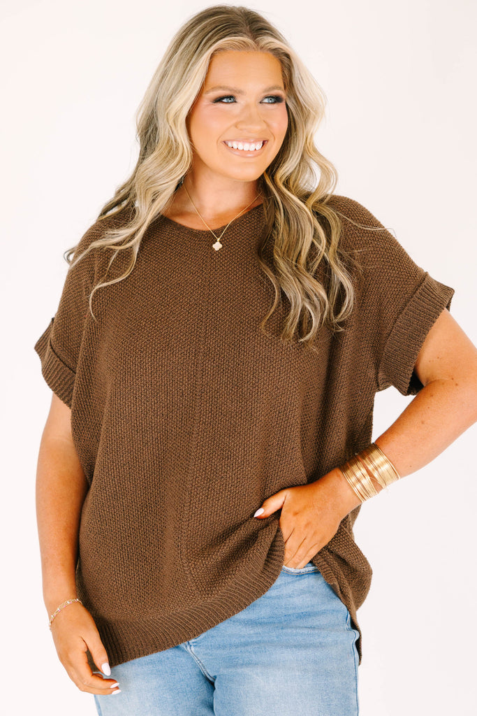Always Effortless Sweater, Brown – Chic Soul