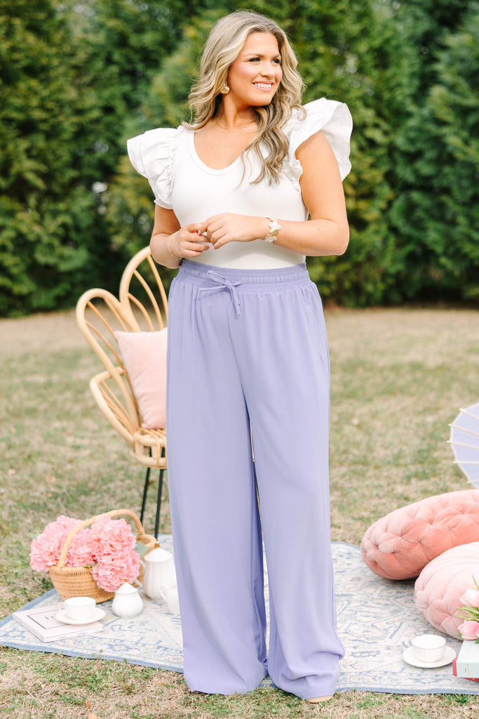 Can't Sit Still Pants, Periwinkle – Chic Soul