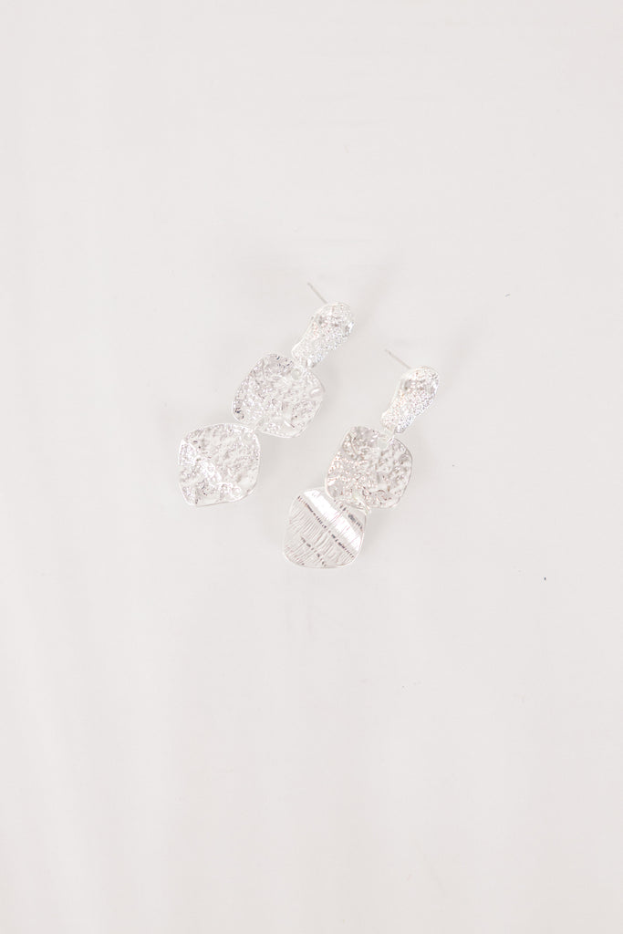 silver dress earrings Long Pearl wedding earrings - Pearl droplets bridal earrings