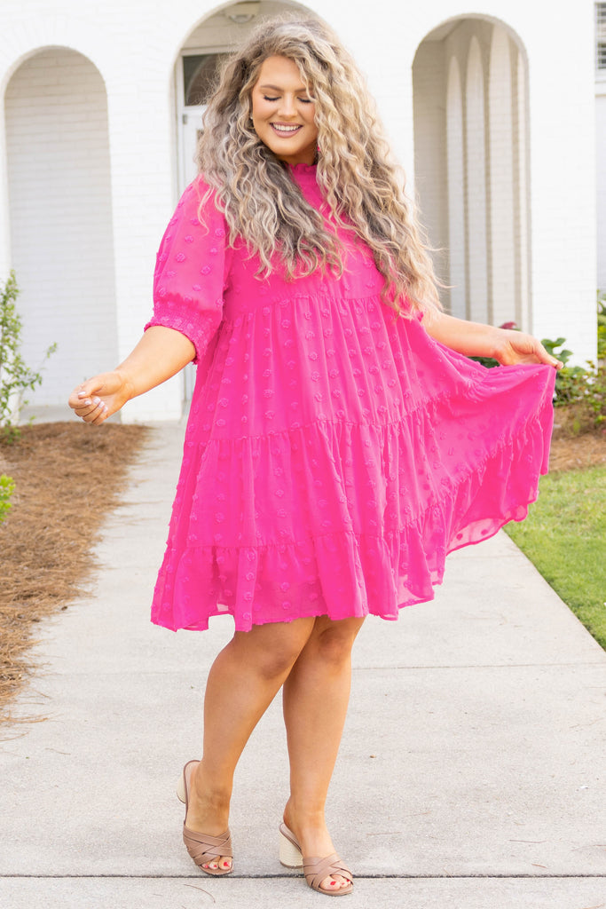 Be My Guide Dress, Hot Pink – Chic Soul