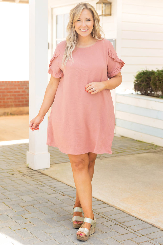 Expensive Lifestyle Dress, Mauve – Chic Soul