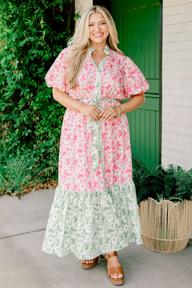 Women's A Good Impression Dress, Pink | Size: 3X By Chic Soul Women's A Good Impression Dress, Pink | Size: 3X By Chic Soul