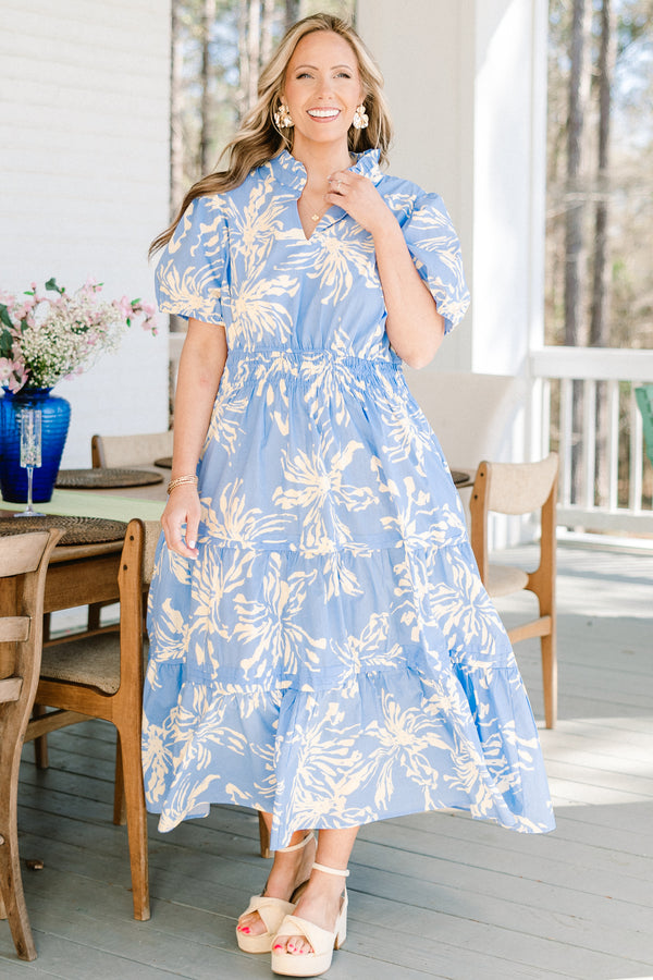 The Lily's Secret Maxi Dress, Blue Chic Soul The Lily's Secret Maxi Dress, Blue Chic Soul