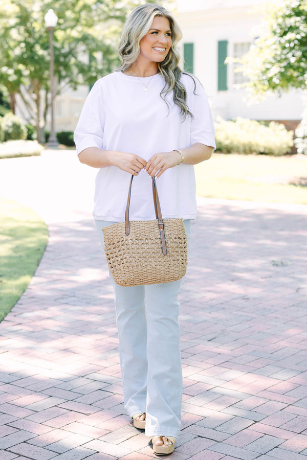 Plus Size light blue pull-on jeggings with a straight leg fit and elastic waistband.