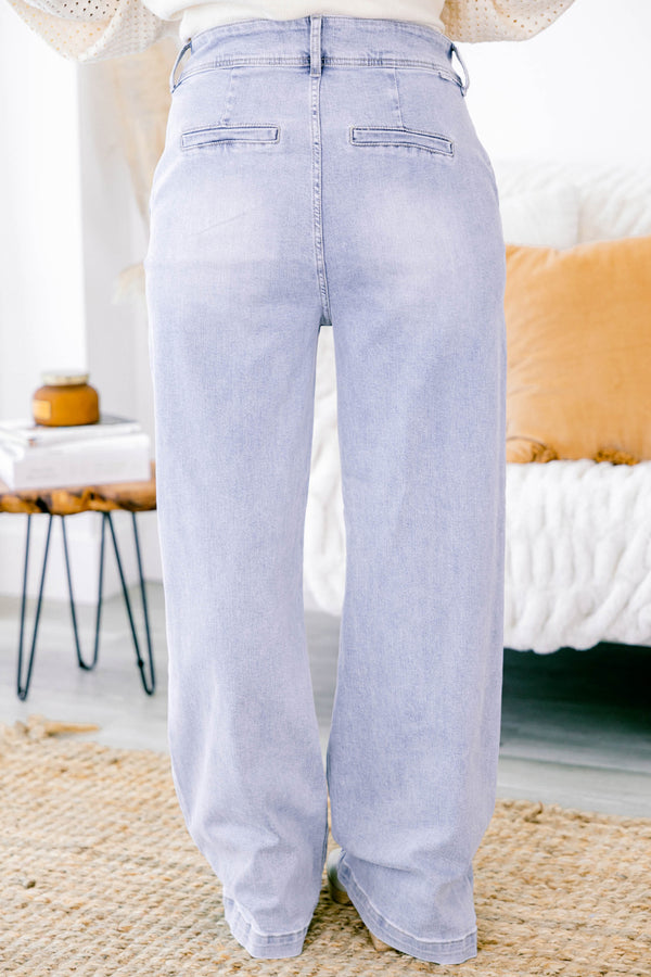 Chic Soul Plus size clothing, light wash flared jeans with cuffs at the end of the pant leg 