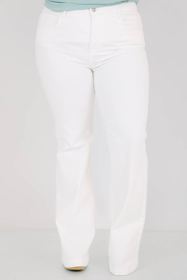 white tummy control low rise flare jeans