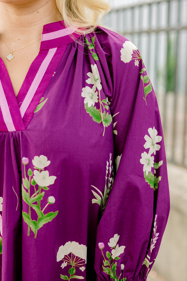 All To Yourself Dress, Plum