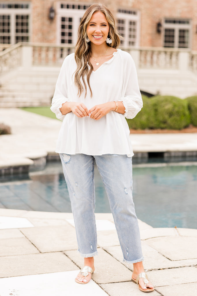 Almost Ready Top, Ivory – Chic Soul