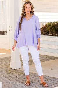 Almost Ready Top, Lavender – Chic Soul