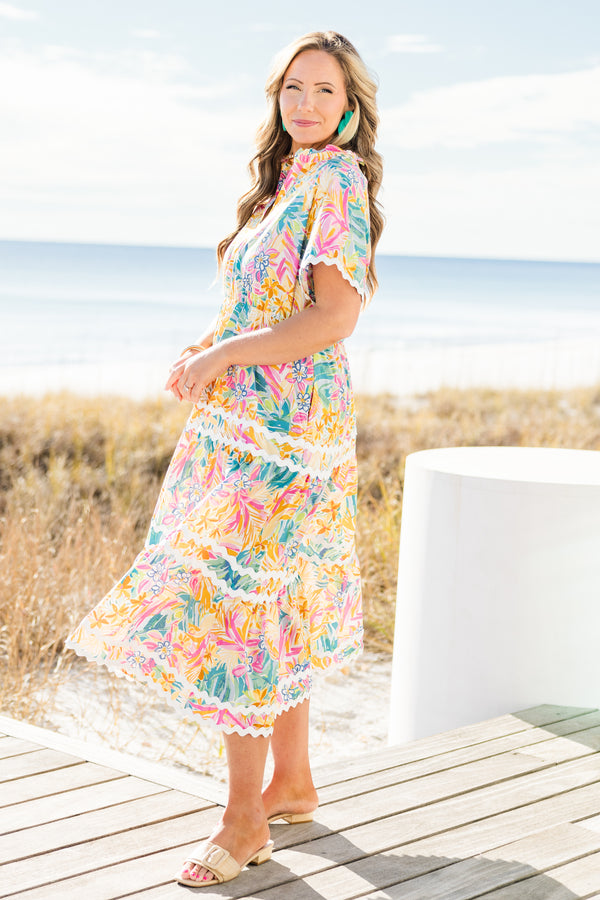 Always Daylight Maxi Dress, Yellow Chic Soul Always Daylight Maxi Dress, Yellow Chic Soul