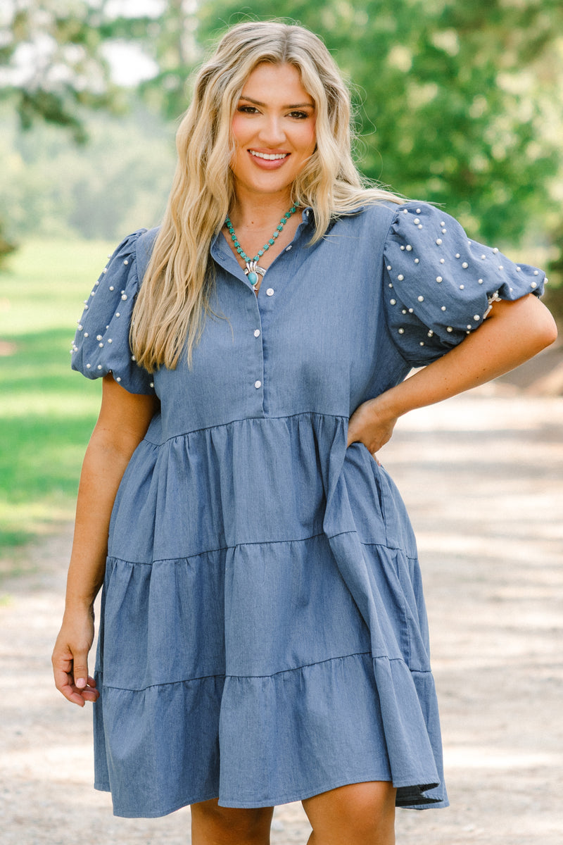 Always Meant To Be Dress, Dark Denim Chic Soul Always Meant To Be Dress, Dark Denim Chic Soul