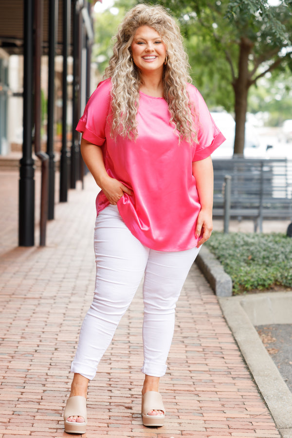 An Evening Out Top, Fuchsia – Chic Soul