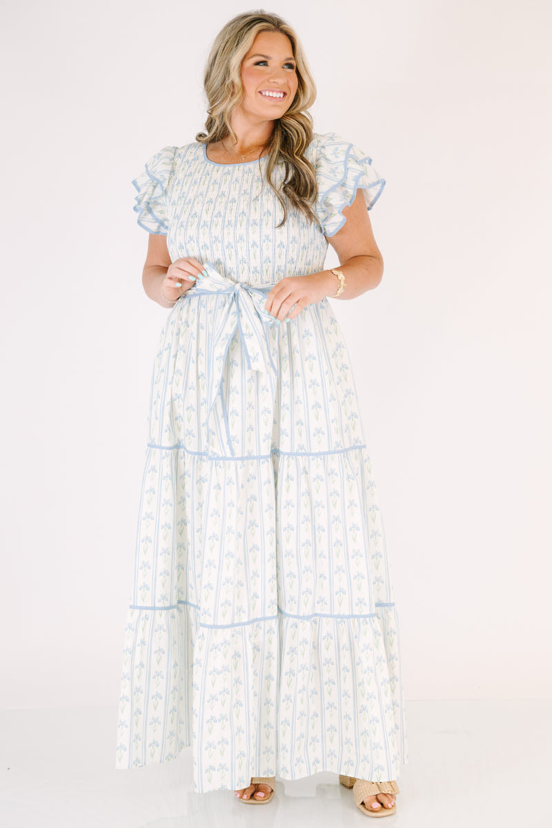 Another Time And Place Dress, Blue – Chic Soul