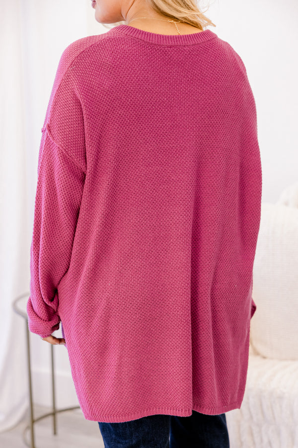 Apple Picking Sweater, Pink