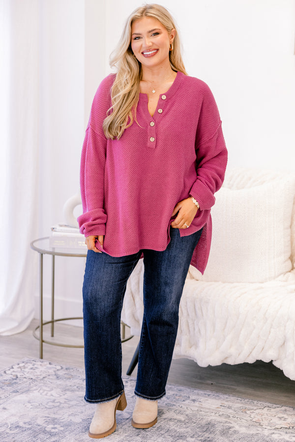 Apple Picking Sweater, Pink