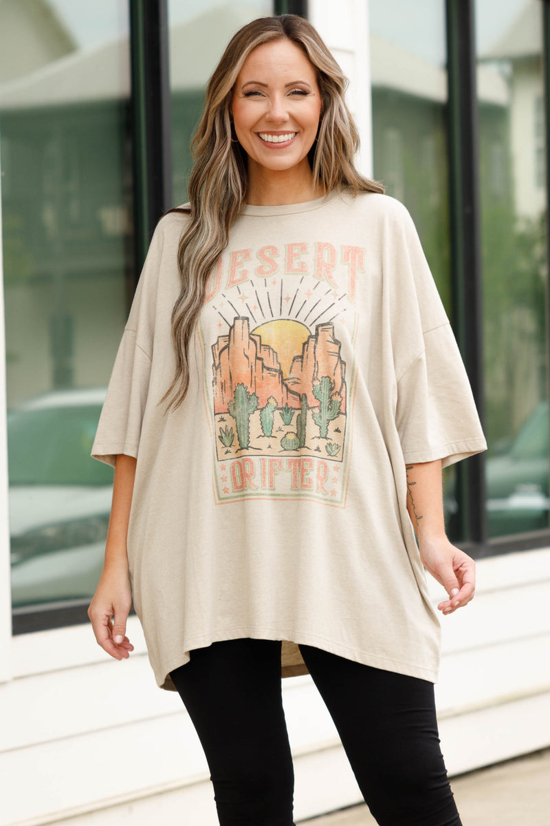 Plus Size Oversized Shirt - Graphic Oversized Tees