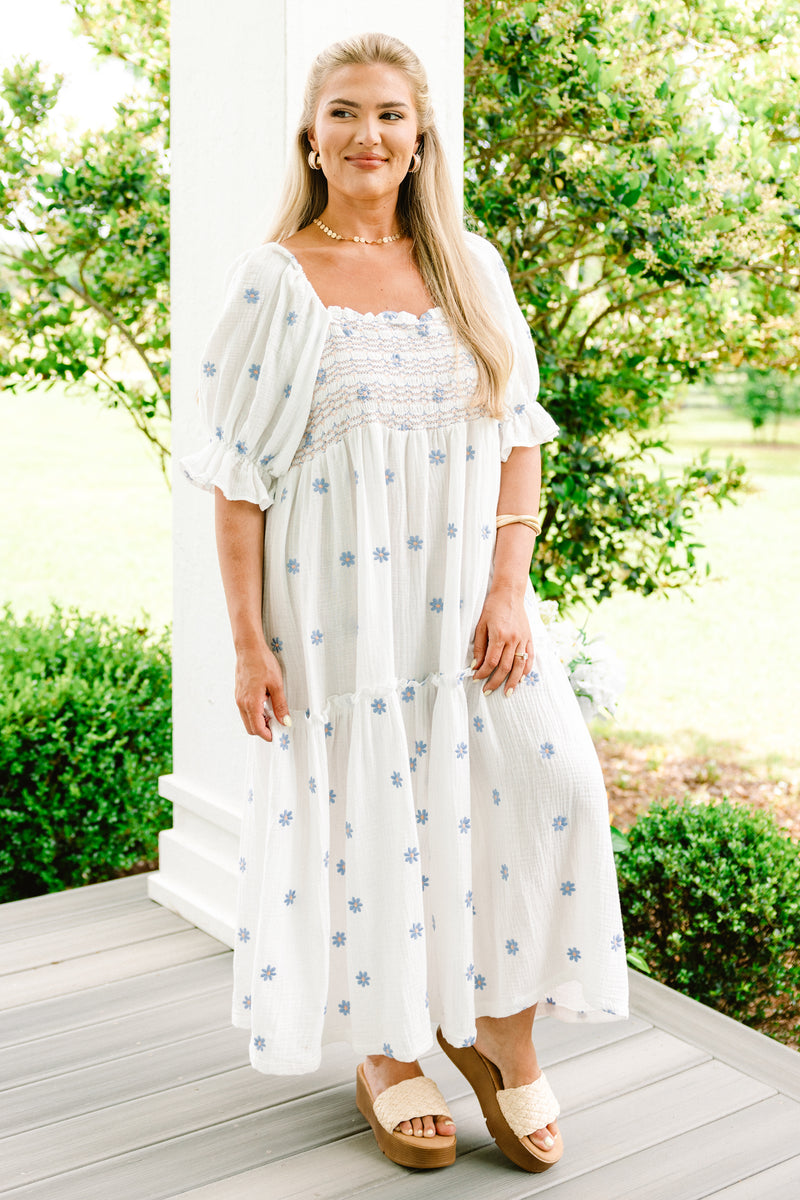 Aster Dress, White  Chic Soul