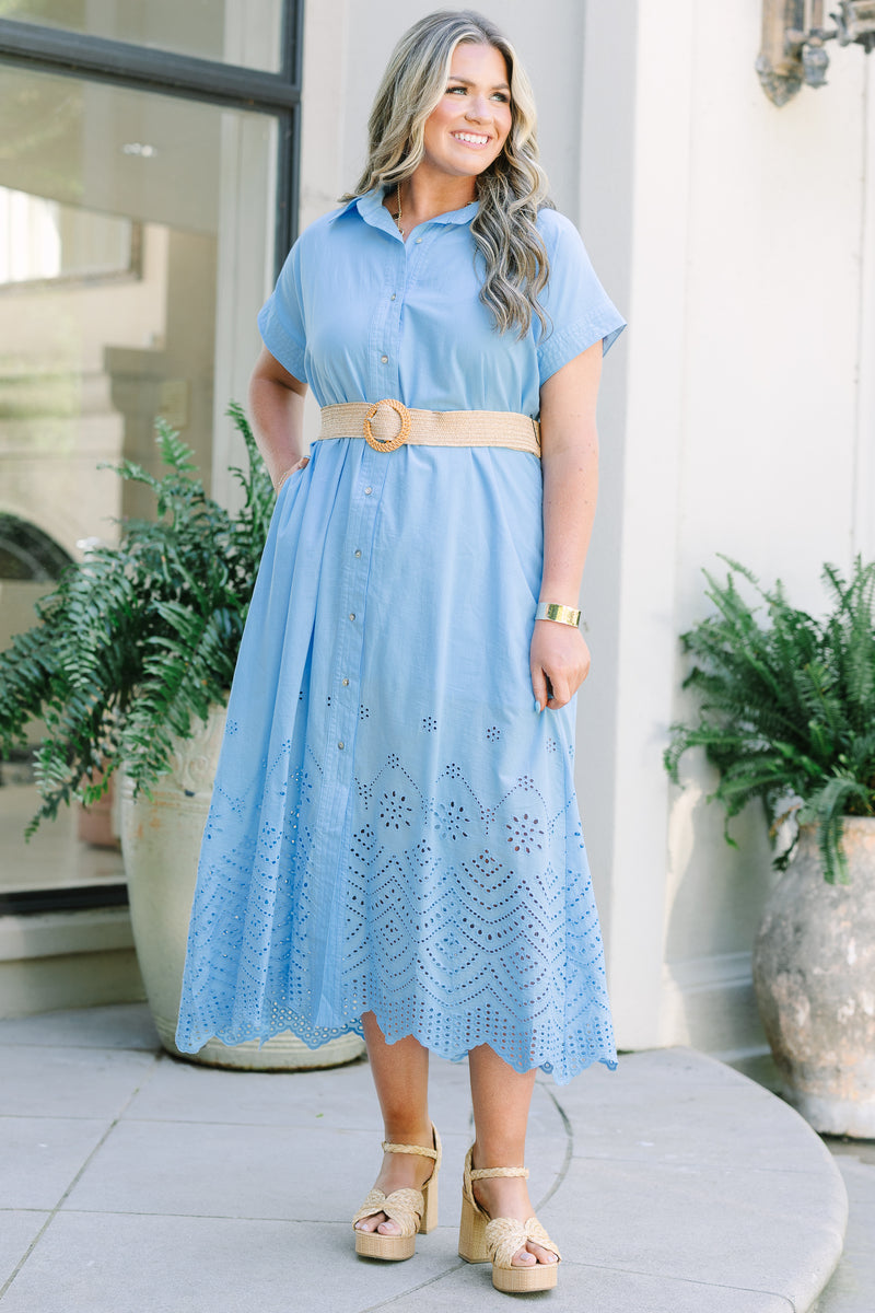 At My Level Dress, Blue – Chic Soul