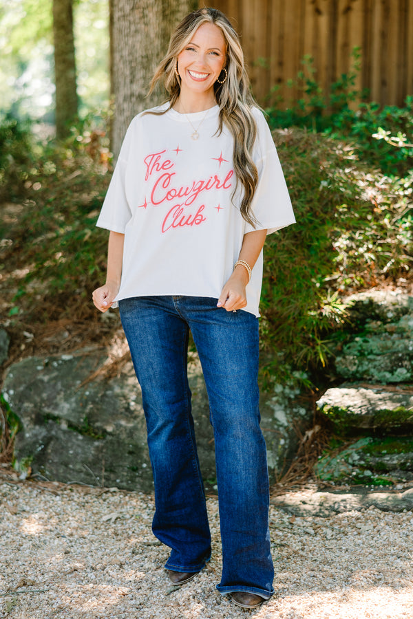 Chic Soul plus size clothing, white graphic tee with 