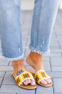 Back In Cancun Sandals, Yellow – Chic Soul