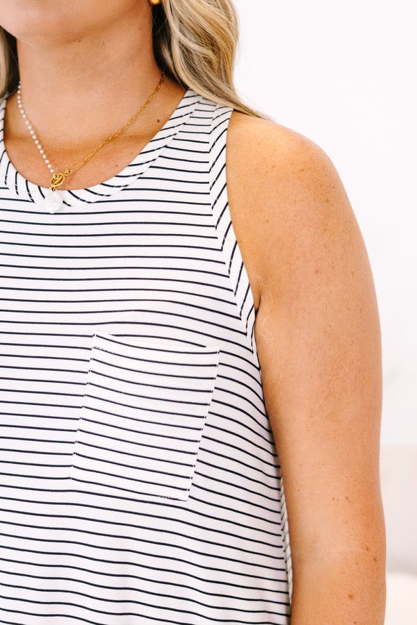 Better Days Dress, Ivory/Black