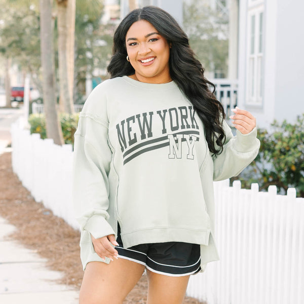 Big Apple Comfy Crew, Light Sage