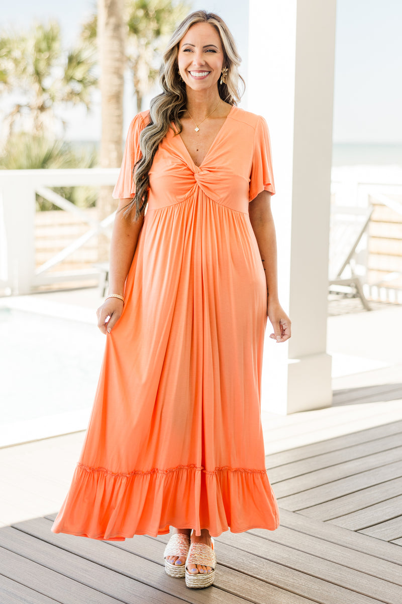 peach orange dress Dresses Giana Rose Couture Final sizes available A lovely peach dress with cottage ASOS Design - Midi Dress