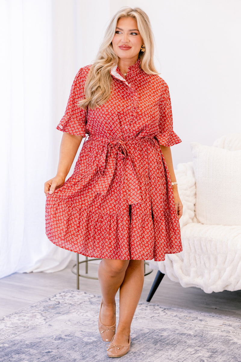Women's Breezy Beauty Dress, Red