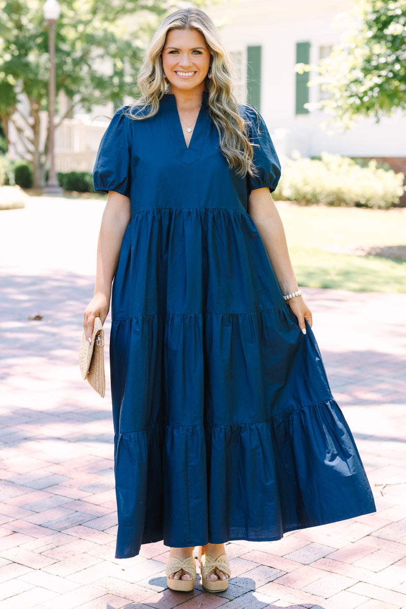 navy blue plus size maxi dress Bright Forecast Dress, Deep – Chic Soul RCT-KAMZ-202111 Black And White Gingham Color:Transparent Cloud 14.6 The measurement of