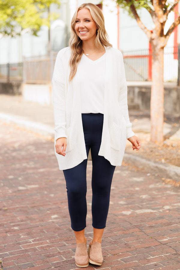 Chic Soul plus size clothing, navy capri pants