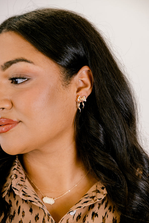 Buy Me Presents Earrings, Gold