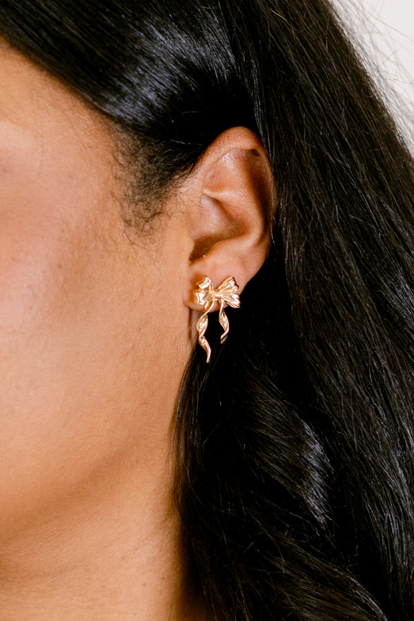 Buy Me Presents Earrings, Gold