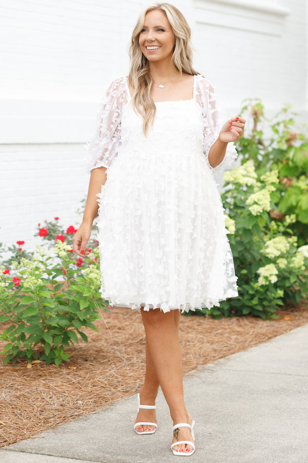 Women's Call Me Glamour Dress, White Women's Call Me Glamour Dress, White