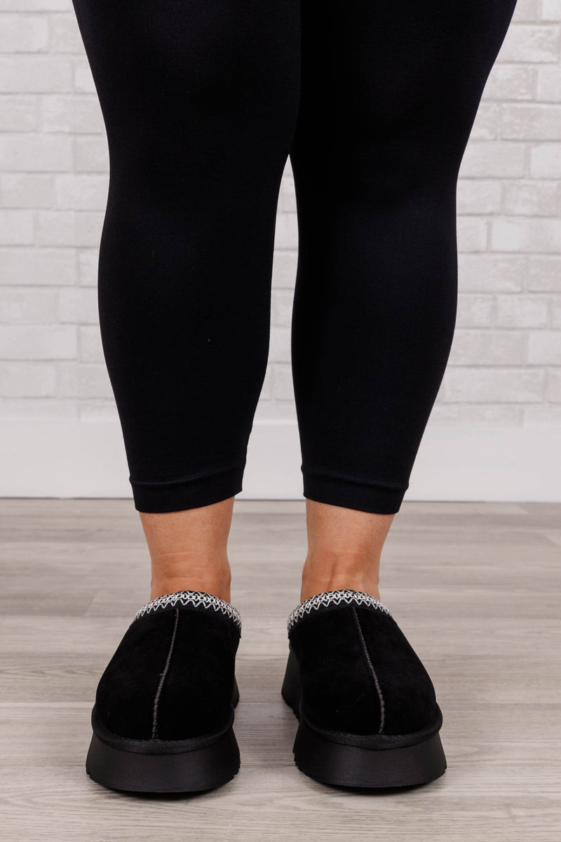 Can We Chill Slipper, Black – Chic Soul