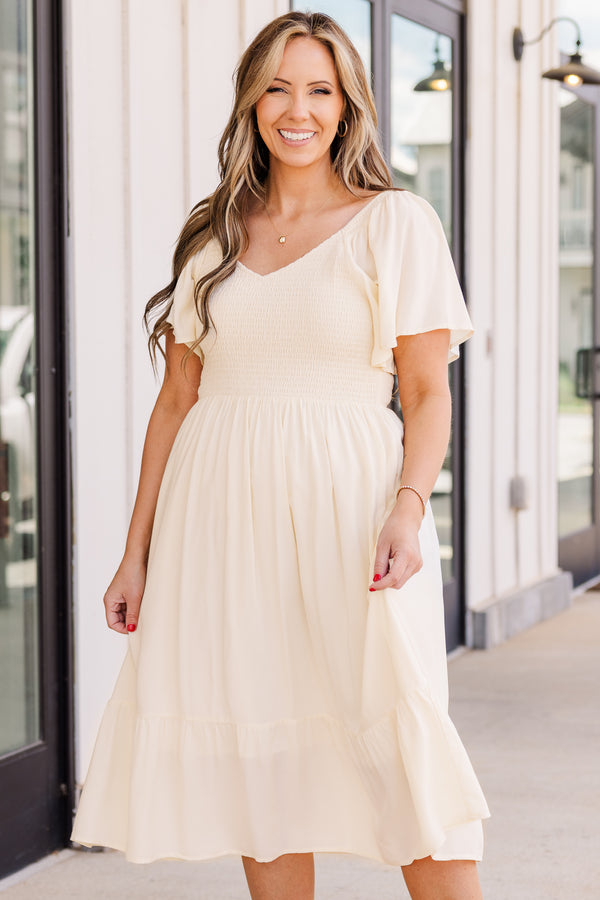 Can't Be Outdone Dress, Cream Chic Soul Can't Be Outdone Dress, Cream Chic Soul